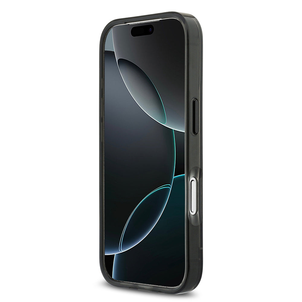 iPhone 17 Pro Kılıf BMW Orjinal Lisanslı M-safe Şarj Özellikli Metal Buton Tasarımlı Tranparan M Dizayn Kılıf