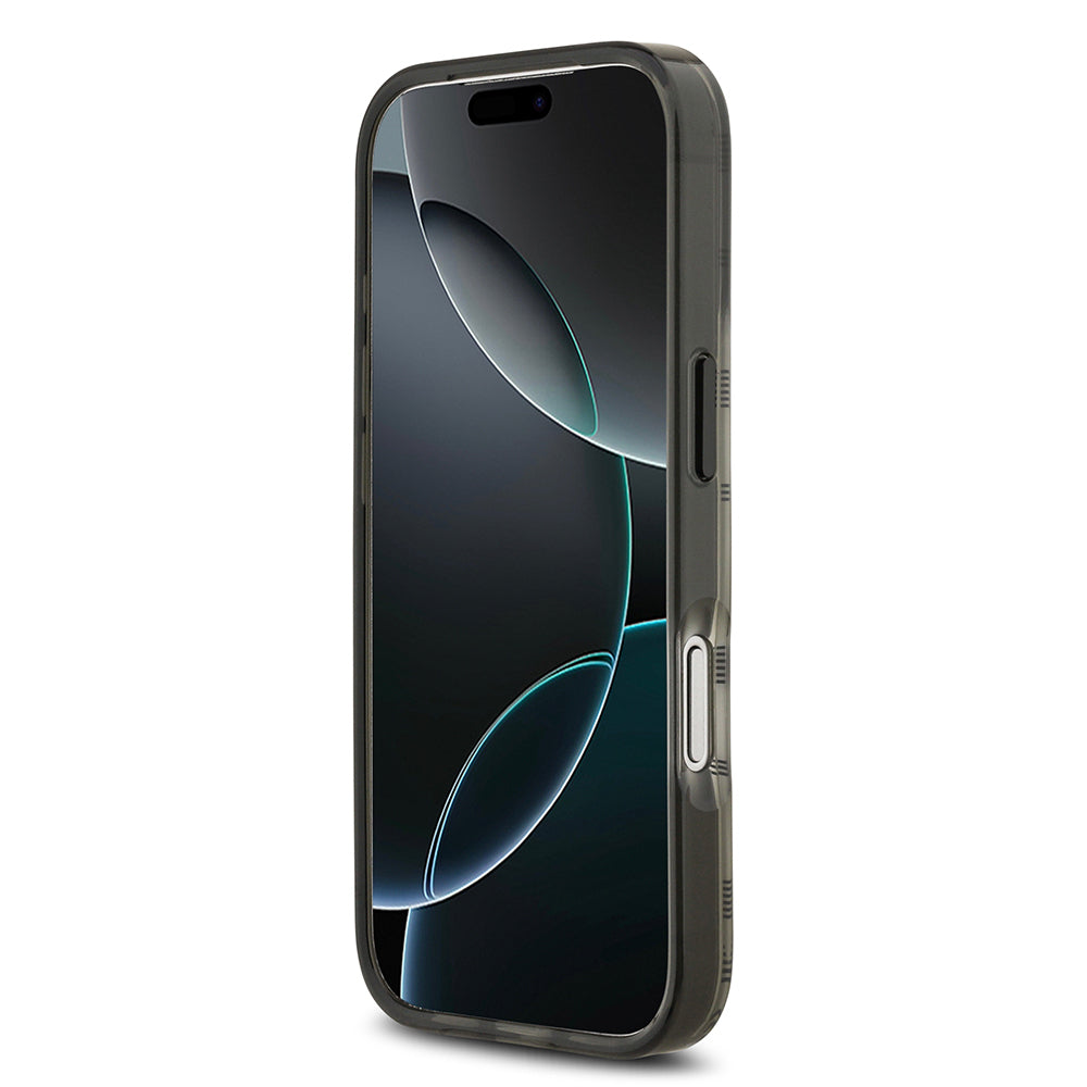 iPhone 17 Pro Kılıf BMW Orjinal Lisanslı M-safe Şarj Özellikli Metal Kamera Butonlu Yatay Şeritli M Dizayn Kılıf