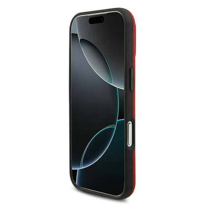 iPhone 17 Pro Kılıf BMW Orjinal Lisanslı M-safe Şarj Özellikli Metal Logolu Delikli M Dizayn Deri Kılıf