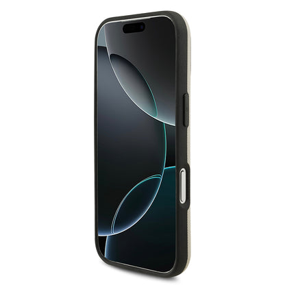 iPhone 17 Pro Kılıf BMW Orjinal Lisanslı M-safe Şarj Özellikli Metal Logolu Delikli M Dizayn Deri Kılıf