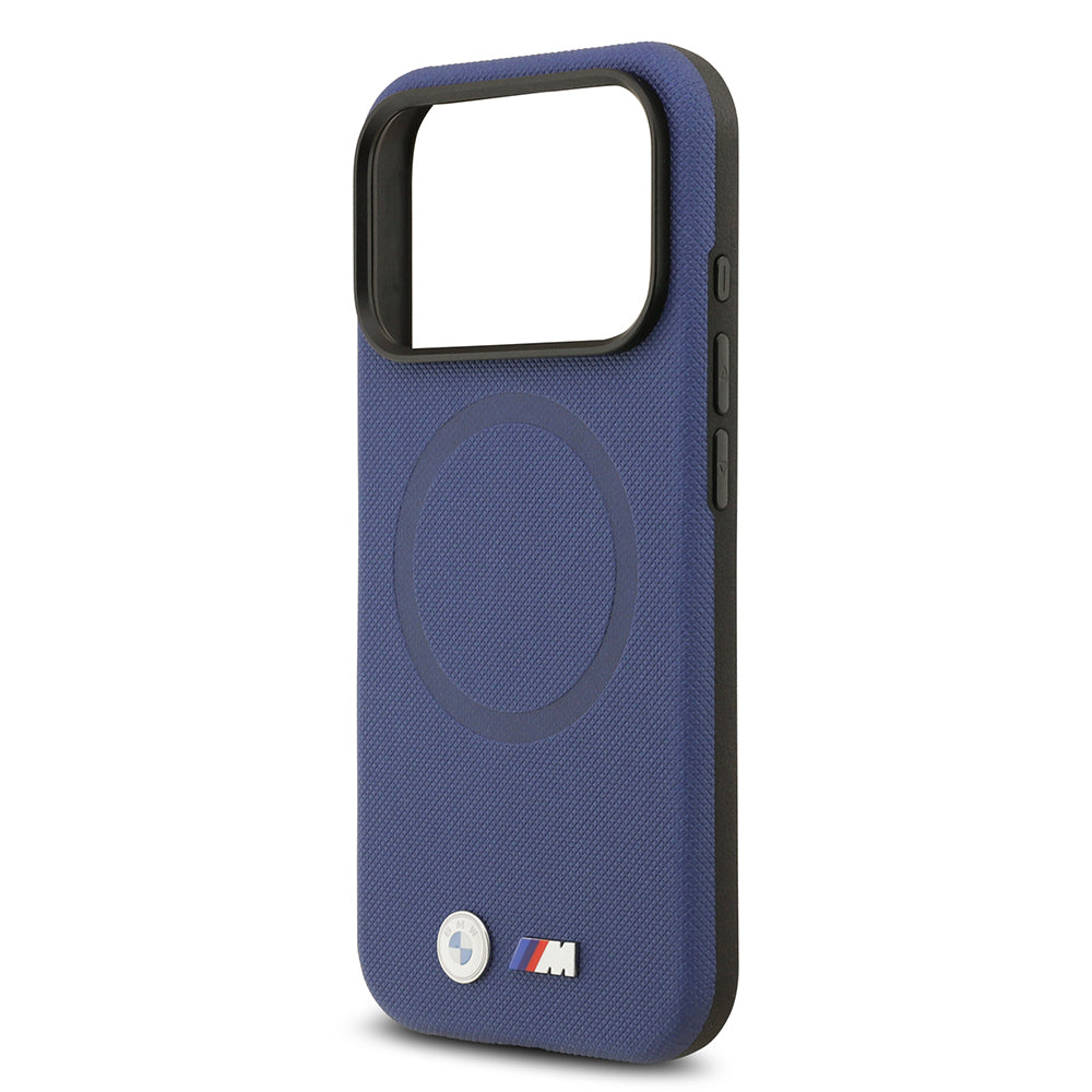 iPhone 17 Pro Kılıf BMW Orjinal Lisanslı M-safe Şarj Özellikli Metal Logolu Delikli M Dizayn Deri Kılıf