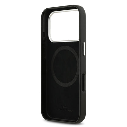 iPhone 17 Pro Kılıf BMW Orjinal Lisanslı M-safe Şarj Özellikli Metal Logolu Tam Kaplama Deri Kılıf