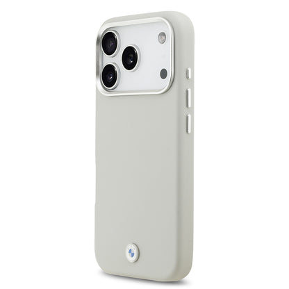 iPhone 17 Pro Kılıf BMW Orjinal Lisanslı M-safe Şarj Özellikli Metal Logolu Tam Kaplama Deri Kılıf