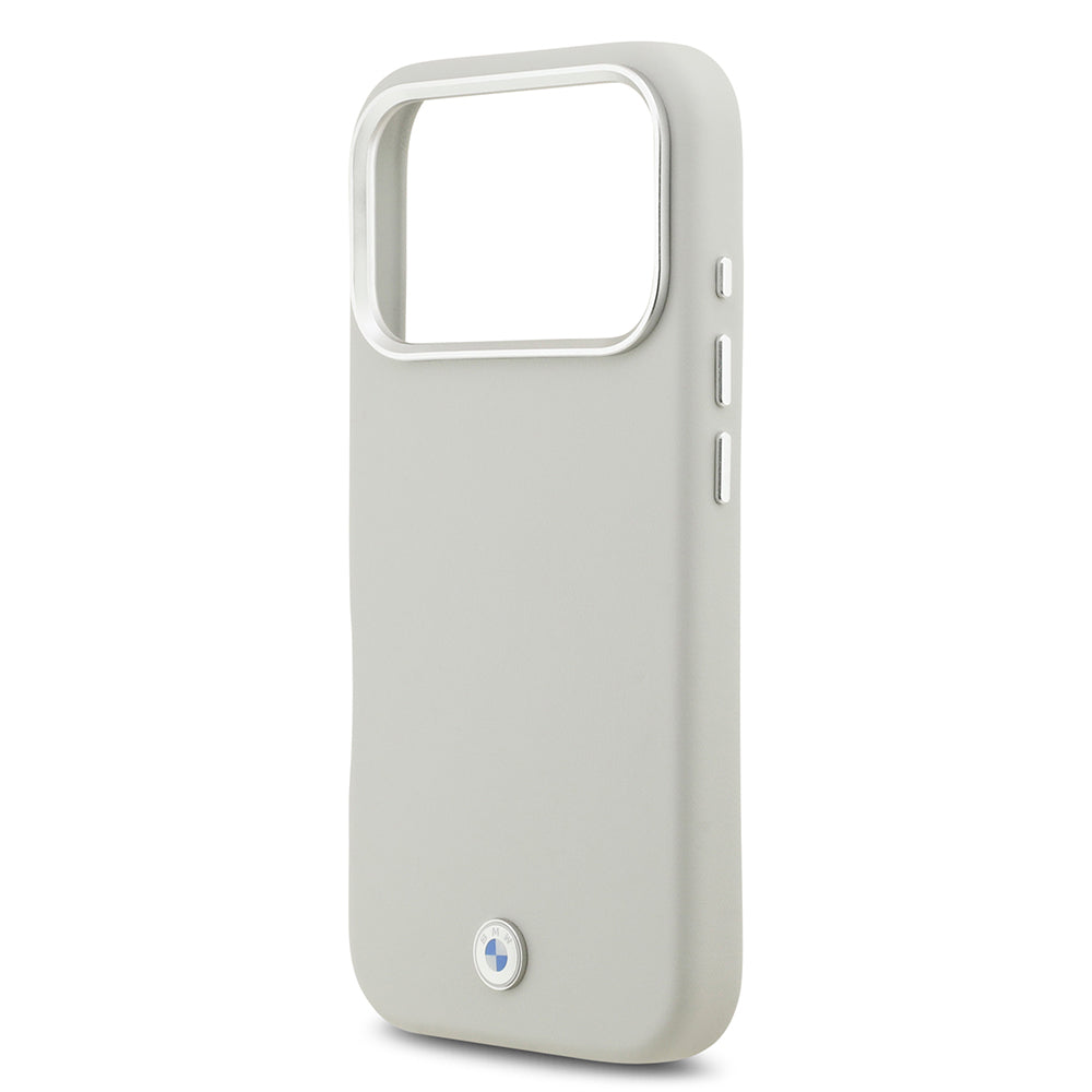 iPhone 17 Pro Kılıf BMW Orjinal Lisanslı M-safe Şarj Özellikli Metal Logolu Tam Kaplama Deri Kılıf