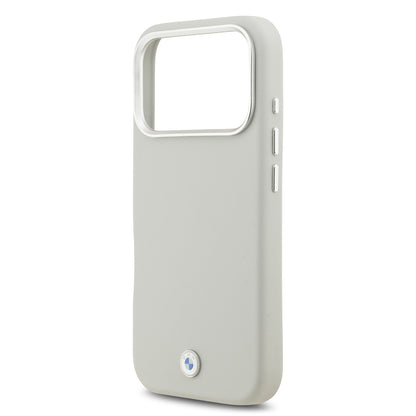 iPhone 17 Pro Kılıf BMW Orjinal Lisanslı M-safe Şarj Özellikli Metal Logolu Tam Kaplama Deri Kılıf