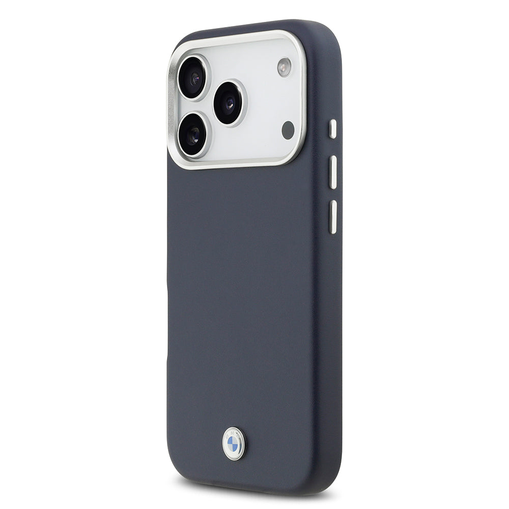 iPhone 17 Pro Kılıf BMW Orjinal Lisanslı M-safe Şarj Özellikli Metal Logolu Tam Kaplama Deri Kılıf