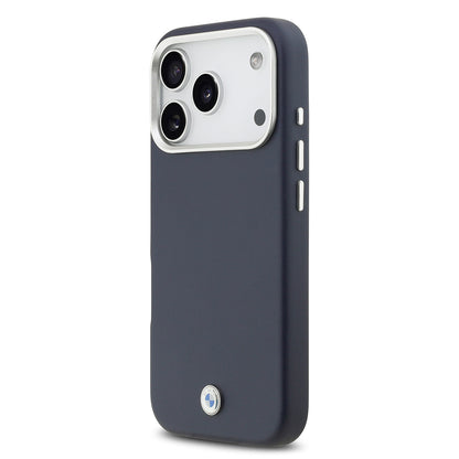 iPhone 17 Pro Kılıf BMW Orjinal Lisanslı M-safe Şarj Özellikli Metal Logolu Tam Kaplama Deri Kılıf