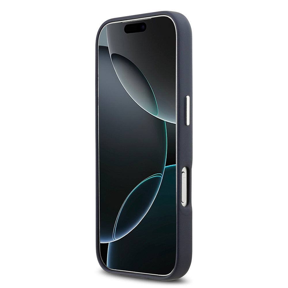 iPhone 17 Pro Kılıf BMW Orjinal Lisanslı M-safe Şarj Özellikli Metal Logolu Tam Kaplama Deri Kılıf