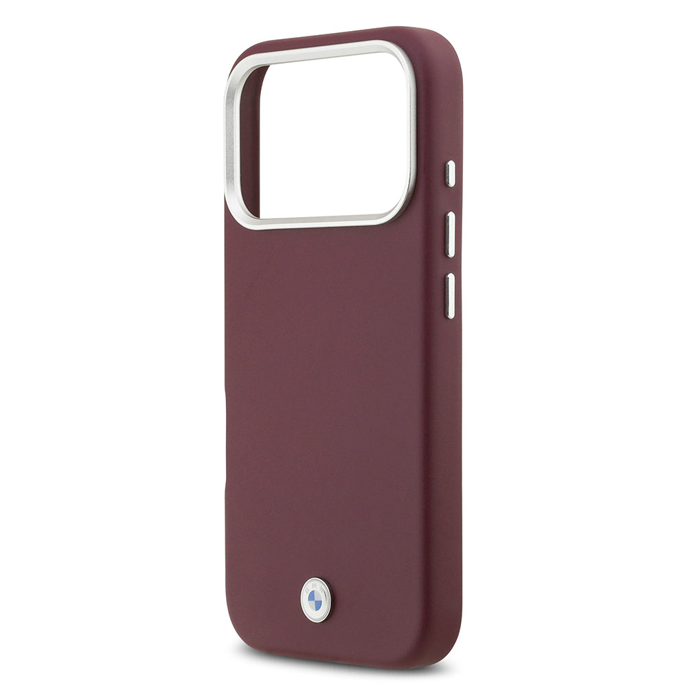 iPhone 17 Pro Kılıf BMW Orjinal Lisanslı M-safe Şarj Özellikli Metal Logolu Tam Kaplama Deri Kılıf