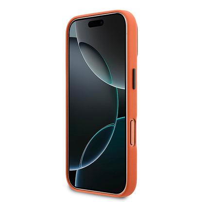 Apple iPhone 17 Pro Kılıf BMW Orjinal Lisanslı M-safe Şarj Özellikli Standlı Metal Kamera Çerçeveli M Logolu PU Deri Kapak