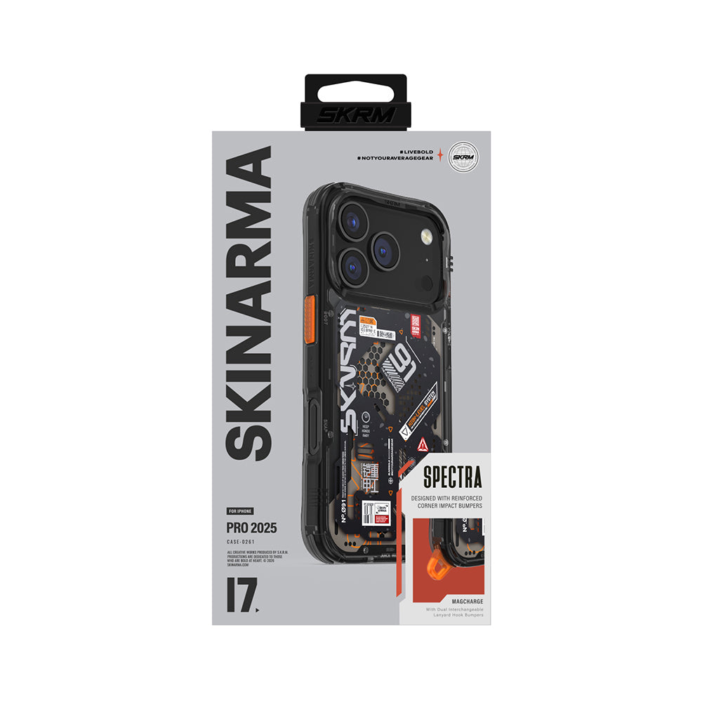 iPhone 17 Pro Kılıf Desenli Airbag Tasarımlı Skinarma Spectra Kılıf