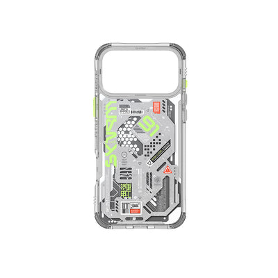 Apple iPhone 17 Pro Kılıf Desenli Airbag Tasarımlı Skinarma Spectra Kapak Beyaz