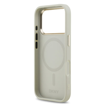 iPhone 17 Pro Kılıf DKNY Orjinal Lisanslı M-safe Şarj Özellikli 3D Yazılı Checkered Pattern Kılıf