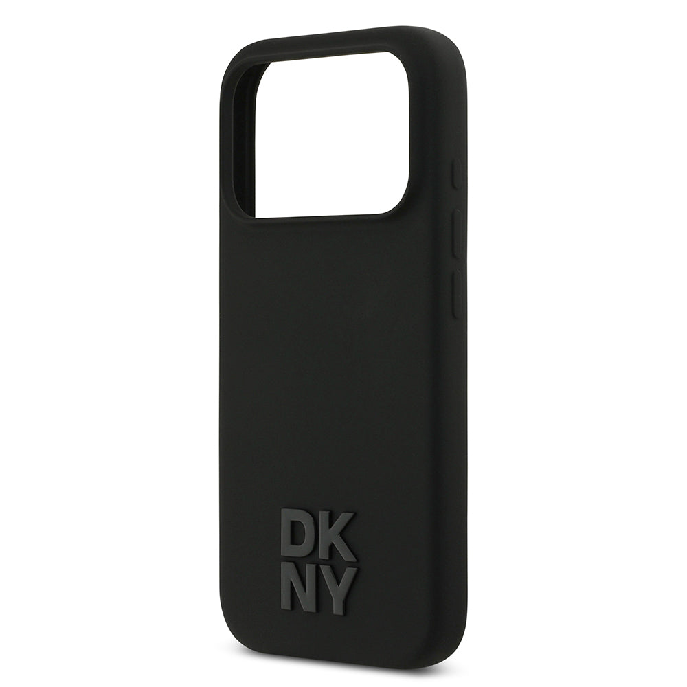 Apple iPhone 17 Pro Kılıf DKNY Orjinal Lisanslı M-safe Şarj Özellikli Metal Logolu Silikon Kapak