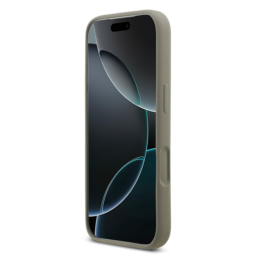 Apple iPhone 17 Pro Kılıf DKNY Orjinal Lisanslı M-safe Şarj Özellikli Metal Logolu Silikon Kapak