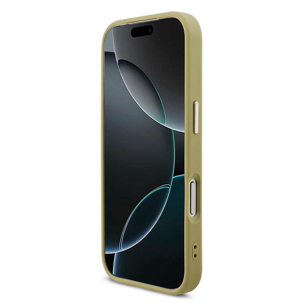 iPhone 17 Pro Kılıf Guess Orjinal Lisanslı 4G Büyük Metal Kamera Çerçeveli ve Logolu Glitter Kılıf