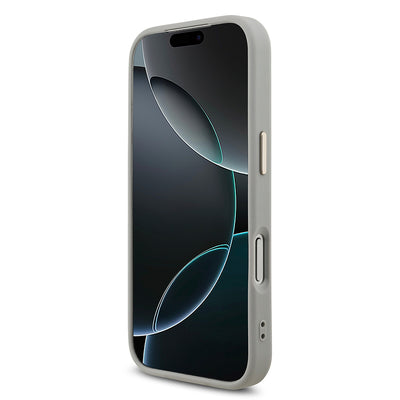 Apple iPhone 17 Pro Kılıf Guess Orjinal Lisanslı 4G Büyük Metal Kamera Çerçeveli ve Logolu Glitter Kapak Gold