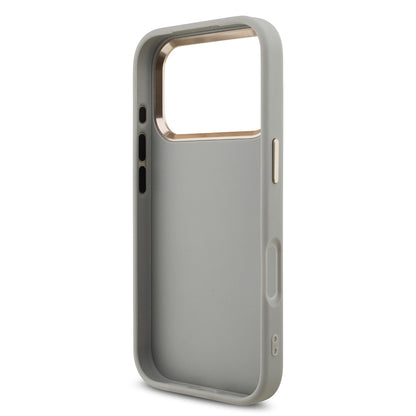 iPhone 17 Pro Kılıf Guess Orjinal Lisanslı 4G Büyük Metal Kamera Çerçeveli ve Logolu Glitter Kılıf