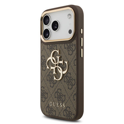 iPhone 17 Pro Kılıf Guess Orjinal Lisanslı 4G Büyük Metal Logolu Kalın Askılı Kılıf