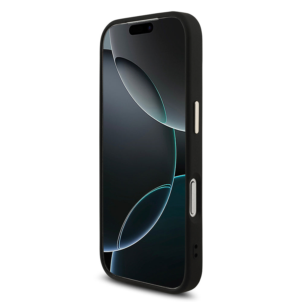 iPhone 17 Pro Kılıf Guess Orjinal Lisanslı Gold Metal Kamera Çerçeveli 4G Desenli Metal Büyük 4G ve Yazı Logolu Kılıf