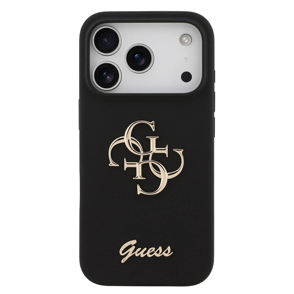 iPhone 17 Pro Kılıf Guess Orjinal Lisanslı Grained Yazı Logolu Kılıf