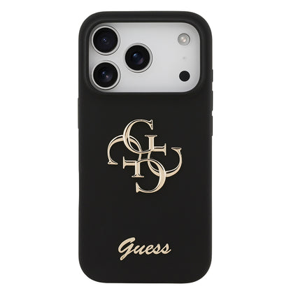 iPhone 17 Pro Kılıf Guess Orjinal Lisanslı Grained Yazı Logolu Kılıf