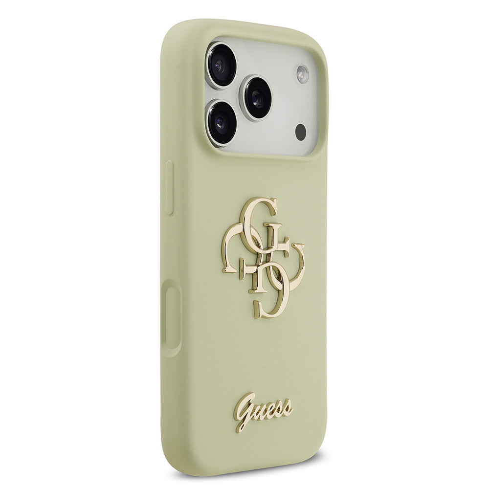 iPhone 17 Pro Kılıf Guess Orjinal Lisanslı Grained Yazı Logolu Kılıf