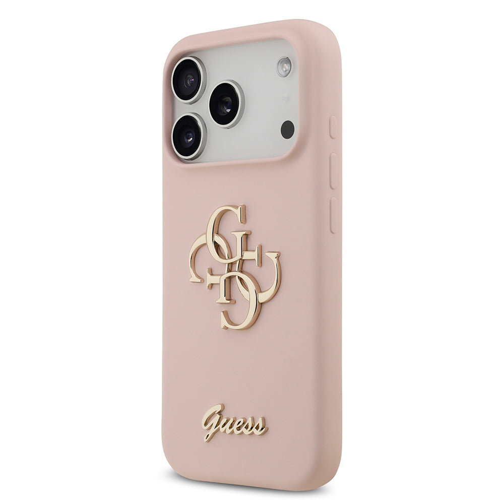 iPhone 17 Pro Kılıf Guess Orjinal Lisanslı Grained Yazı Logolu Kılıf