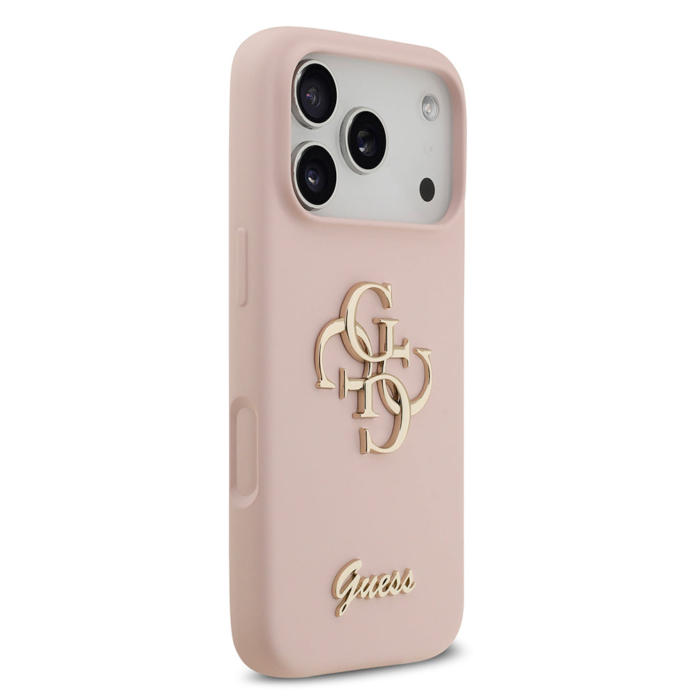 iPhone 17 Pro Kılıf Guess Orjinal Lisanslı Grained Yazı Logolu Kılıf