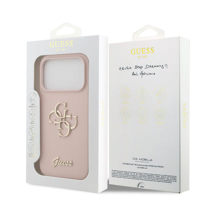 iPhone 17 Pro Kılıf Guess Orjinal Lisanslı Grained Yazı Logolu Kılıf