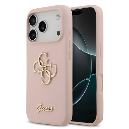 iPhone 17 Pro Kılıf Guess Orjinal Lisanslı Grained Yazı Logolu Kılıf