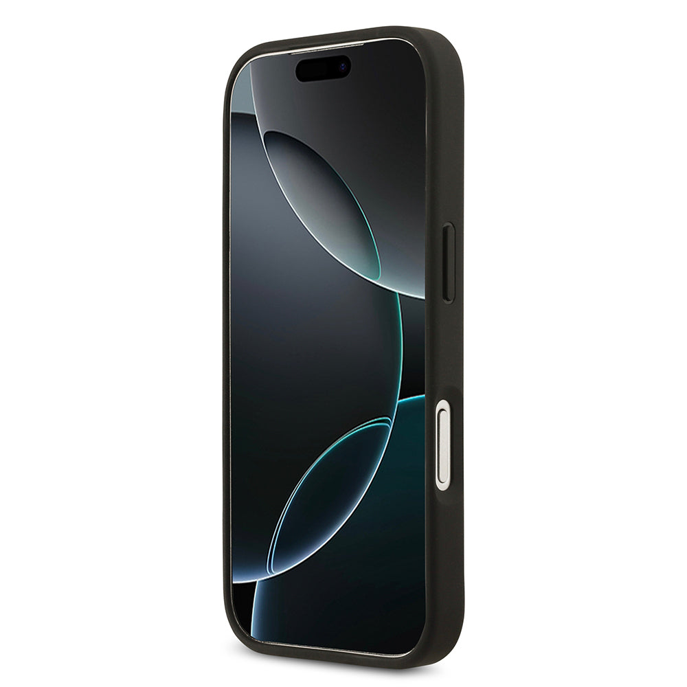 iPhone 17 Pro Kılıf Guess Orjinal Lisanslı Gül Baskılı Büyük Metal Logo Dizaynlı Kılıf