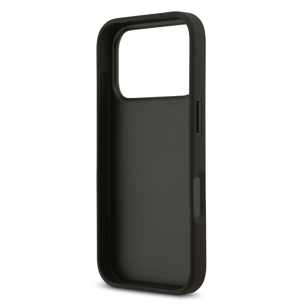 iPhone 17 Pro Kılıf Guess Orjinal Lisanslı Gül Baskılı Büyük Metal Logo Dizaynlı Kılıf