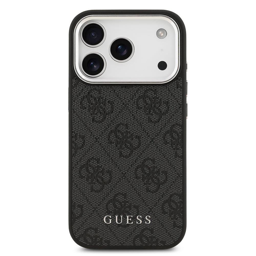iPhone 17 Pro Kılıf Guess Orjinal Lisanslı M-safe Şarj Özellikli 4G Klasik Yazı Logolu Kılıf