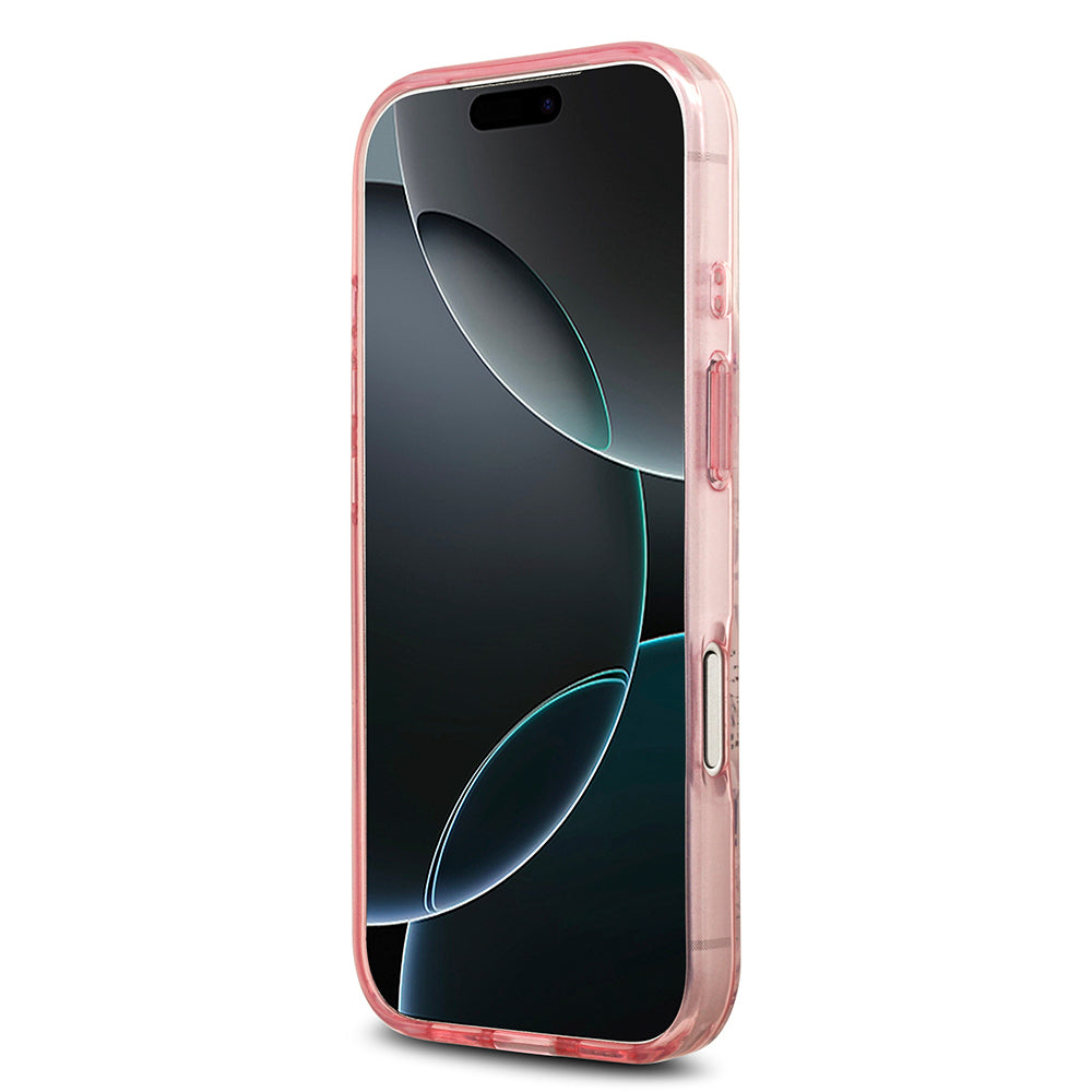 iPhone 17 Pro Kılıf Guess Orjinal Lisanslı M-safe Şarj Özellikli Flower Tonal Circle Kılıf