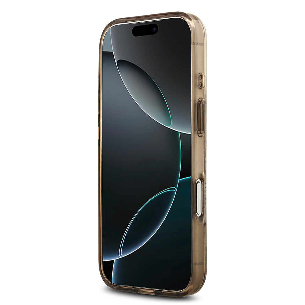 iPhone 17 Pro Kılıf Guess Orjinal Lisanslı M-safe Şarj Özellikli Flower Tonal Circle Kılıf