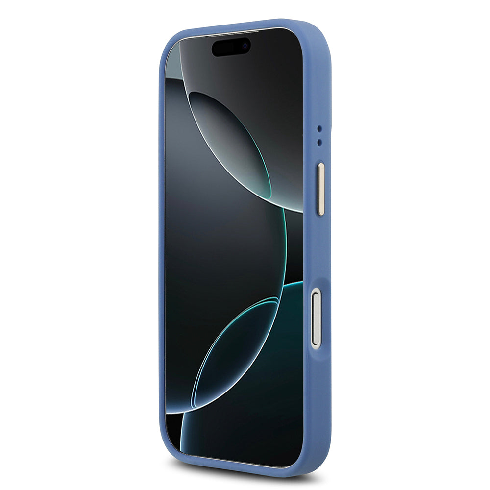 iPhone 17 Pro Kılıf Guess Orjinal Lisanslı M-safe Şarj Özellikli Gold Metal Kamera Çerçeveli PU Deri 4G Desenli Yazı Logolu Kılıf