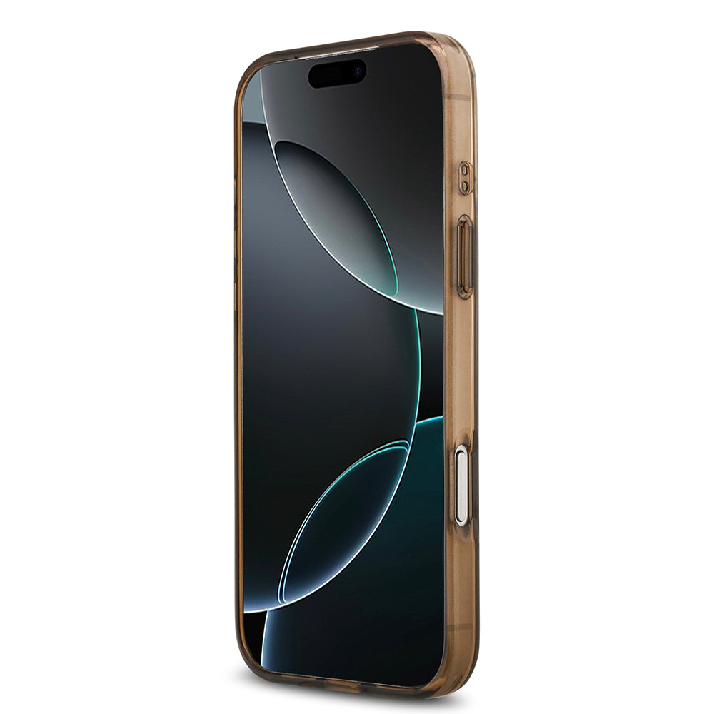 iPhone 17 Pro Kılıf Guess Orjinal Lisanslı M-safe Şarj Özellikli IML Baskılı Klasik Logolu 4G Desenli Kılıf