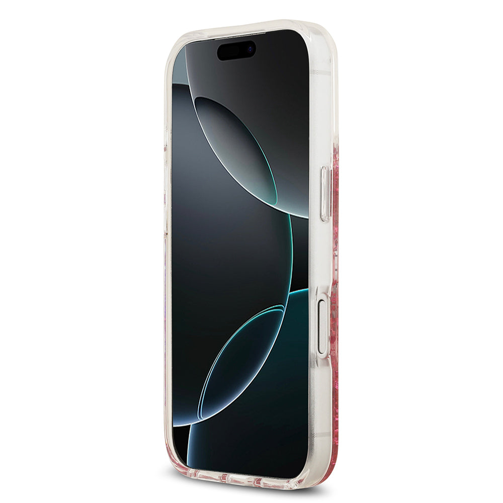 iPhone 17 Pro Kılıf Guess Orjinal Lisanslı M-safe Şarj Özellikli Transparan Resin Bottom Kılıf