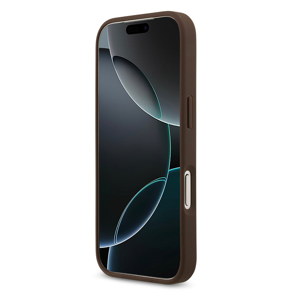 iPhone 17 Pro Kılıf Guess Orjinal Lisanslı M-safe Şarj Özellikli Yazı Logolu Circle Classic Kılıf