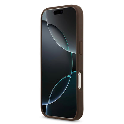 iPhone 17 Pro Kılıf Guess Orjinal Lisanslı M-safe Şarj Özellikli Yazı Logolu Circle Classic Kılıf