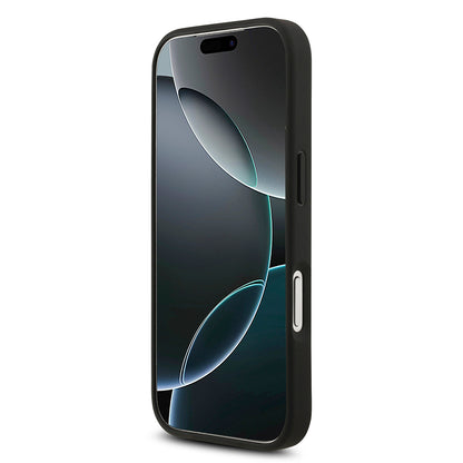 iPhone 17 Pro Kılıf Guess Orjinal Lisanslı M-safe Şarj Özellikli Yazı Logolu Circle Classic Kılıf