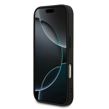 iPhone 17 Pro Kılıf Guess Orjinal Lisanslı M-safe Şarj Özellikli Yazı Logolu PU Deri Kılıf