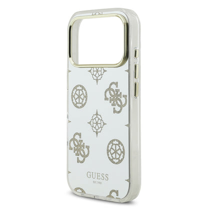 iPhone 17 Pro Kılıf Guess Orjinal Lisanslı Metal Kamera Çerçeveli Simli Aynalı Kılıf