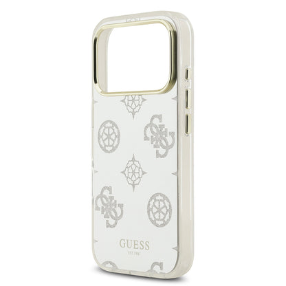 iPhone 17 Pro Kılıf Guess Orjinal Lisanslı Metal Kamera Çerçeveli Simli Aynalı Kılıf