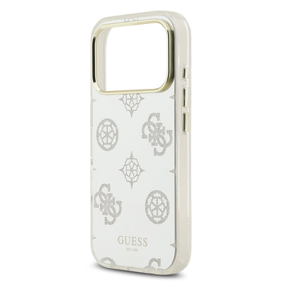 Apple iPhone 17 Pro Kılıf Guess Orjinal Lisanslı Metal Kamera Çerçeveli Simli Aynalı Kapak Gold