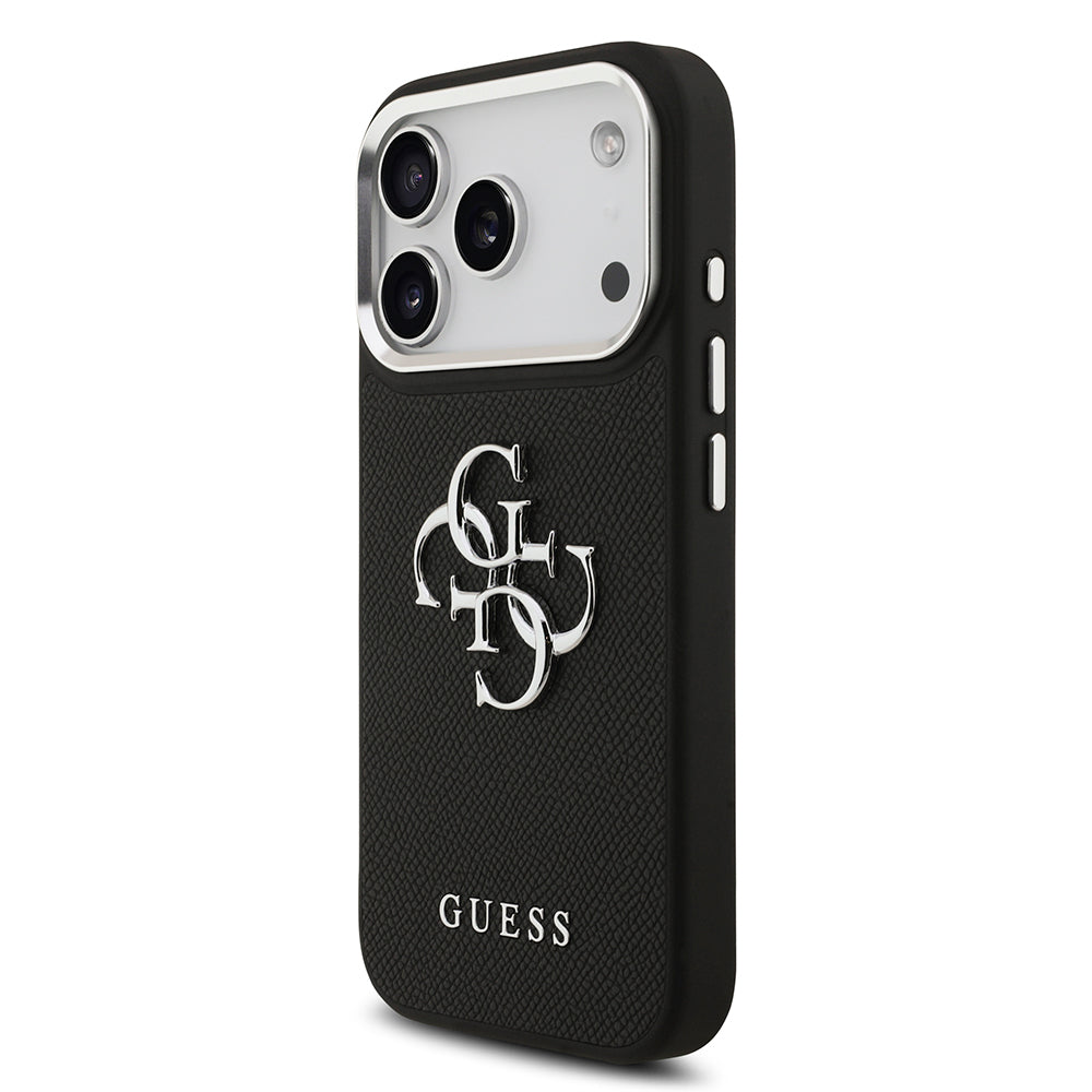 iPhone 17 Pro Kılıf Guess Orjinal Lisanslı PU Deri 4G Büyük Metal Logo Dizaynlı Kılıf