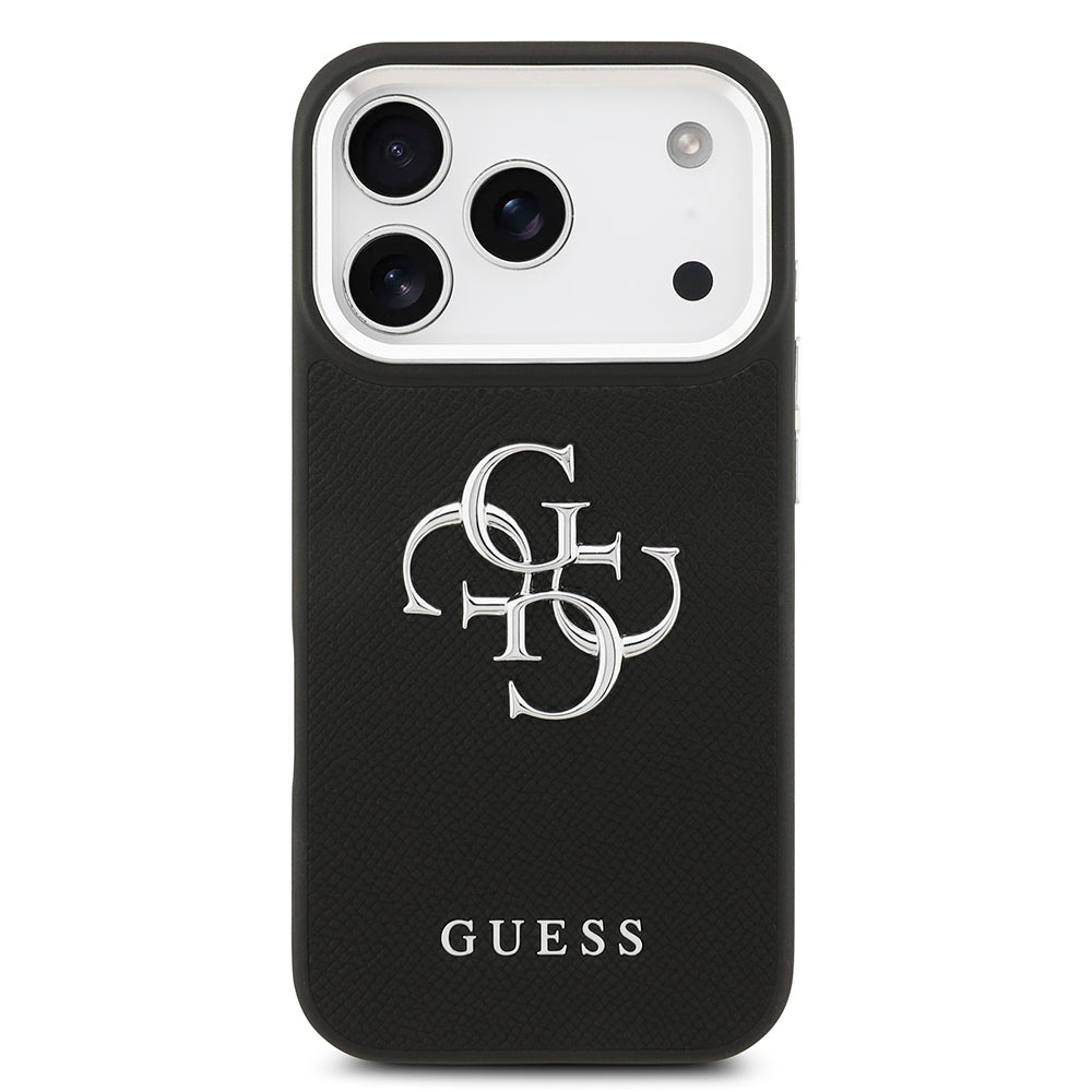 iPhone 17 Pro Kılıf Guess Orjinal Lisanslı PU Deri 4G Büyük Metal Logo Dizaynlı Kılıf