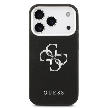 iPhone 17 Pro Kılıf Guess Orjinal Lisanslı PU Deri 4G Büyük Metal Logo Dizaynlı Kılıf