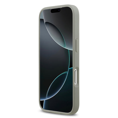 iPhone 17 Pro Kılıf Guess Orjinal Lisanslı Taşlı Arka Yüzey Üçgen Logolu Kılıf